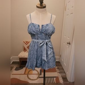 Denim romper